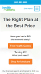 Mobile Screenshot of healthmarkets.com